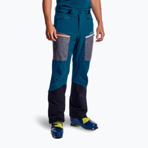 Spodnie softshell męskie ORTOVOX Pordoi petrol blue