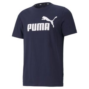 Koszulka męska sportowa Puma ESS Logo Tee Peacoat