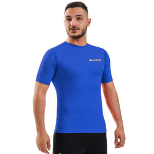 Koszulka piłkarska termoaktywna dla dorosłych Givova Corpus 2 niebieska