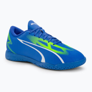 Buty piłkarskie dziecięce PUMA Ultra Play IT ultra blue/puma white/pro green