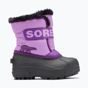 Śniegowce dziecięce Sorel Snow Commander gumdrop/purple violet