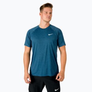 Koszulka treningowa męska Nike Heather dk marina blue