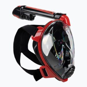 Maska pełnotwarzowa do snorkelingu Cressi Duke Dry Full Face black/red