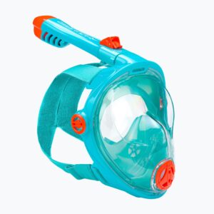 Maska pełnotwarzowa do snorkelingu dziecięca AQUA-SPEED Spectra 2.0 Kid turkusowa