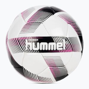 Piłka do piłki nożnej Hummel Premier FB white/black/pink rozmiar 4