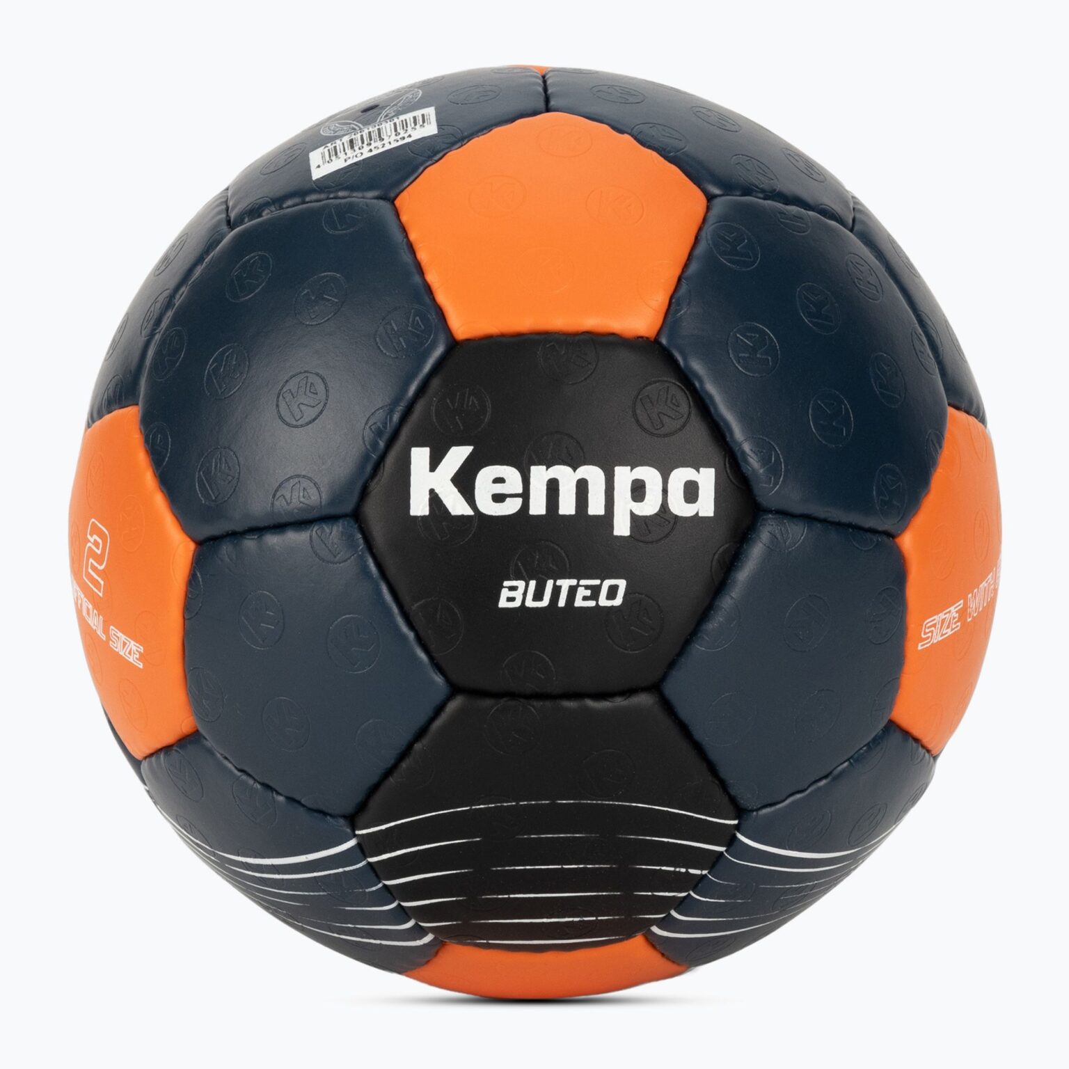 Piłka do piłki ręcznej Kempa Buteo ciemny turkus/pomarańczowa rozmiar 2