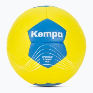 Piłka do piłki ręcznej Kempa Spectrum Synergy Plus żółta/niebieska rozmiar 0